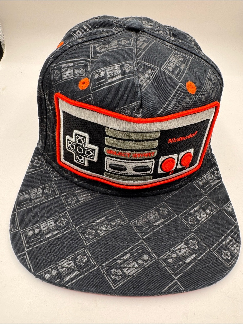Nintendo NES Controller Snapback Hat Licensed Embroidered Adjustable